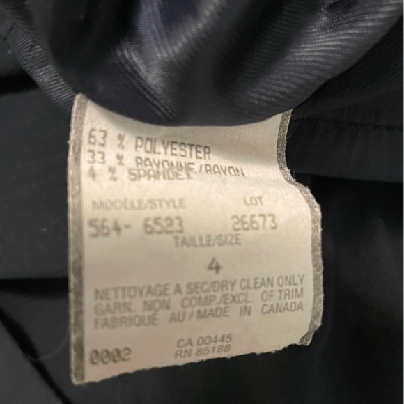 Louben Navy Blue Dress Size: 4 - Picture 4 of 5